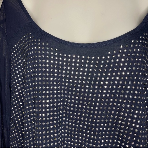 INC International Concepts Rhinestone Blouse - Picture 3 of 4